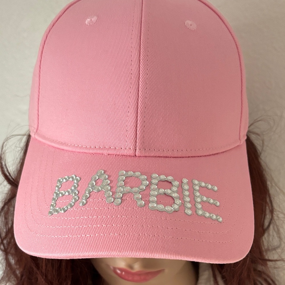 Pink Barbie Cap with Sequin Logo